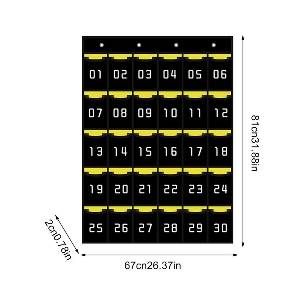 Organizer Da Parete Con 36 Tasche Numerate - Per Cellulari E Materiale Scolastico - Foto 3