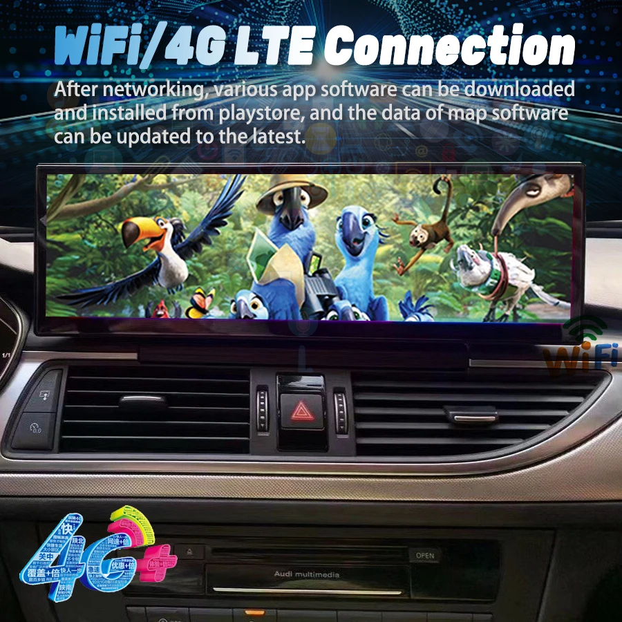 14.9inch Car Radio For AUDI A6 A7 2012-2018 Wireless CarPlay Android Auto Car Mu