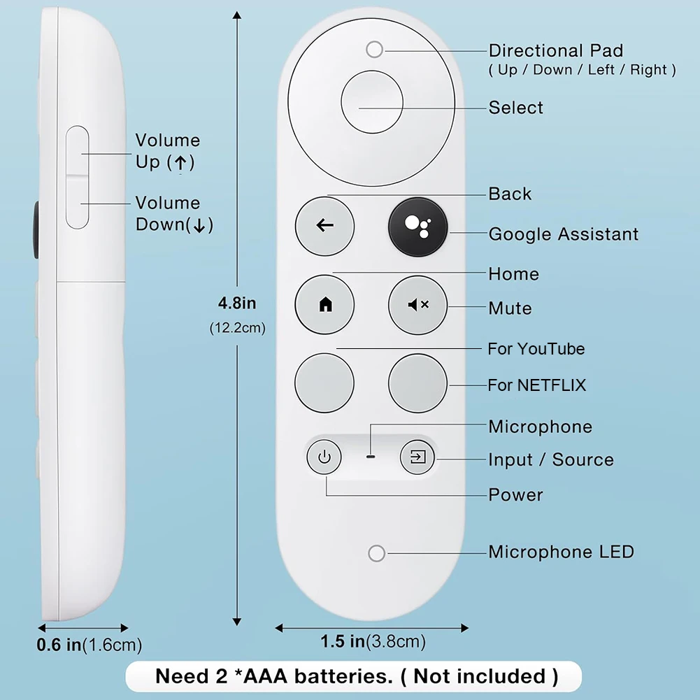 Suitable for Google CHROMECAST GOOGLE TV Remote Control G9N9N