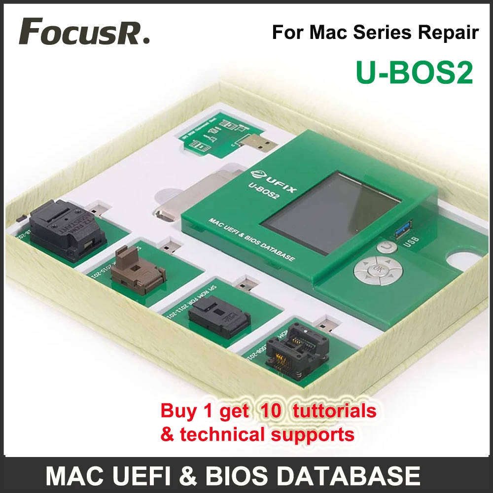 UFIX U-BOS2 복구 프로그래머, 맥북 2008-2020 T2 M1 칩, EFI PIN, MDM 잠금, 펌웨어 잠금 ROM, BIOS 쓰기 도구 
