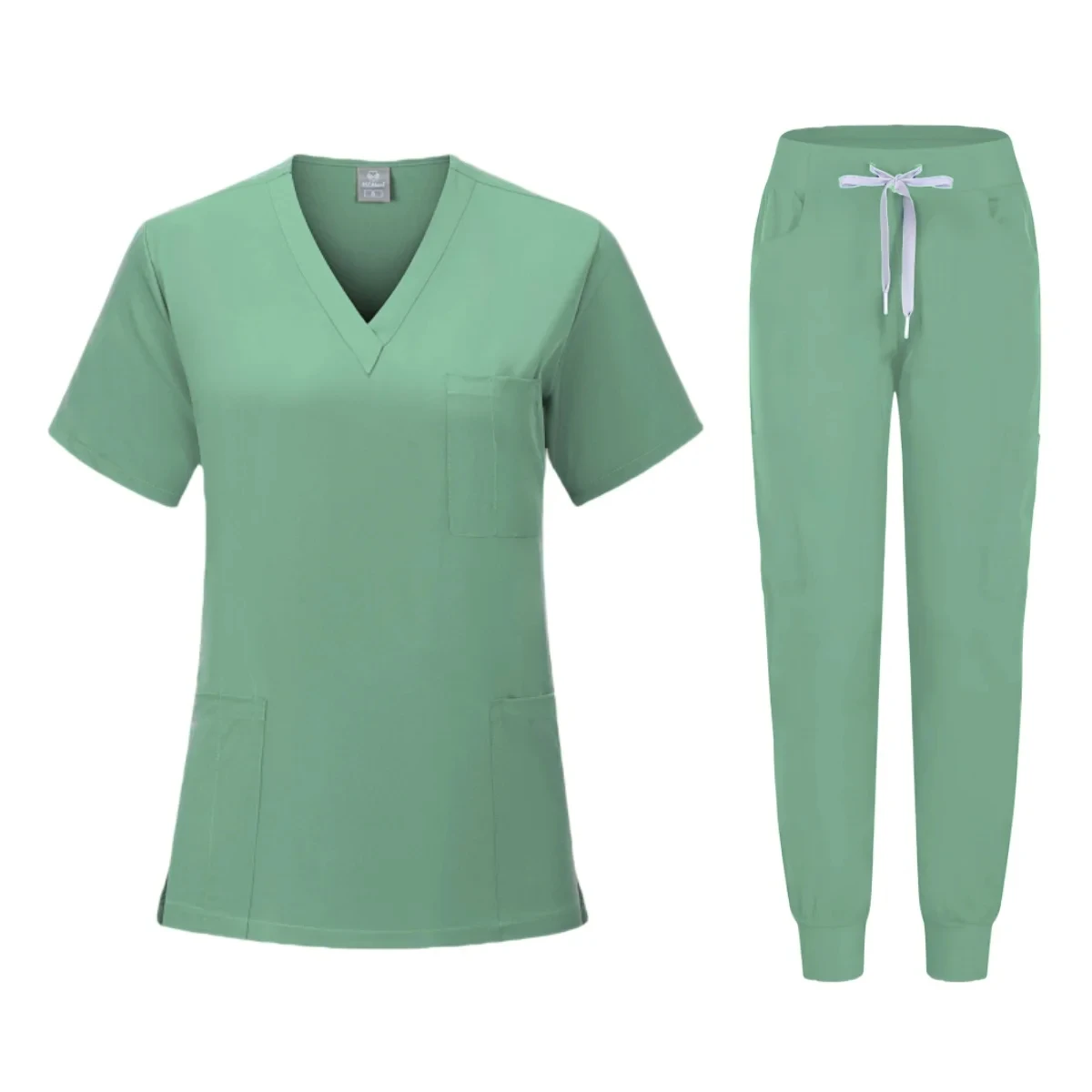 Multicolor Beautician Lab Workwear Solid Color Beauty Salon Nursing Uniforms Pet Clinic Scrubs Uniforms Work Clothes Wholesale