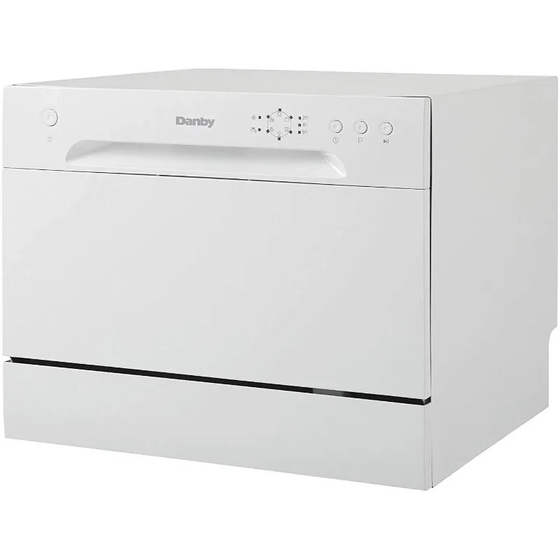 Danby DDW621WDB Countertop Dishwasher with 6 Place Settings 6 Wash Cycles Silverware Basket