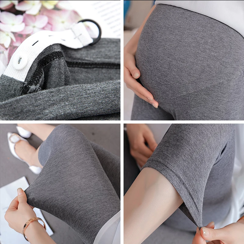 Maternity Leggings Pregnant Casual Pants Fashion Thin Pregnancy Leggings summer Comfort Women Pregnant Winter Clothes