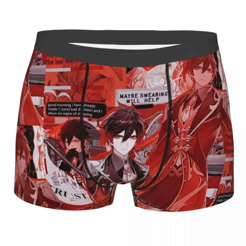 

Zhongli Genshin Impact Underwear Male Sexy Printed Customized Anime Game Boxer Shorts Panties Briefs Soft Underpants