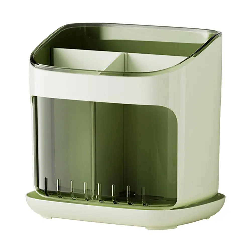 Utensil Holder - Multi Compartment Kitchen Storage | Cutlery Drainer & Tableware Organizer