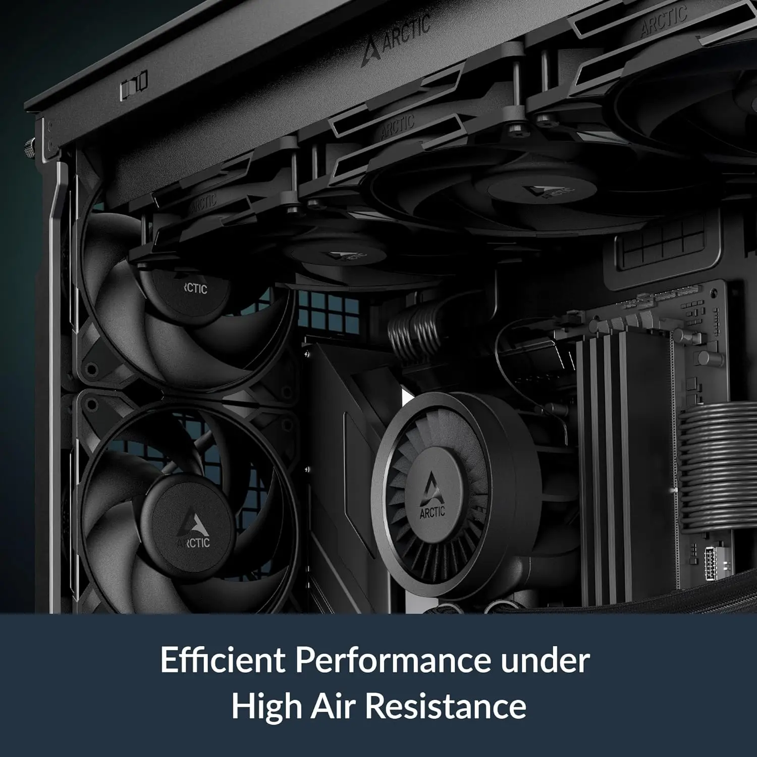 High-Performance 120mm PWM Case Fan with Advanced Temperature Control and Double Ball Bearing