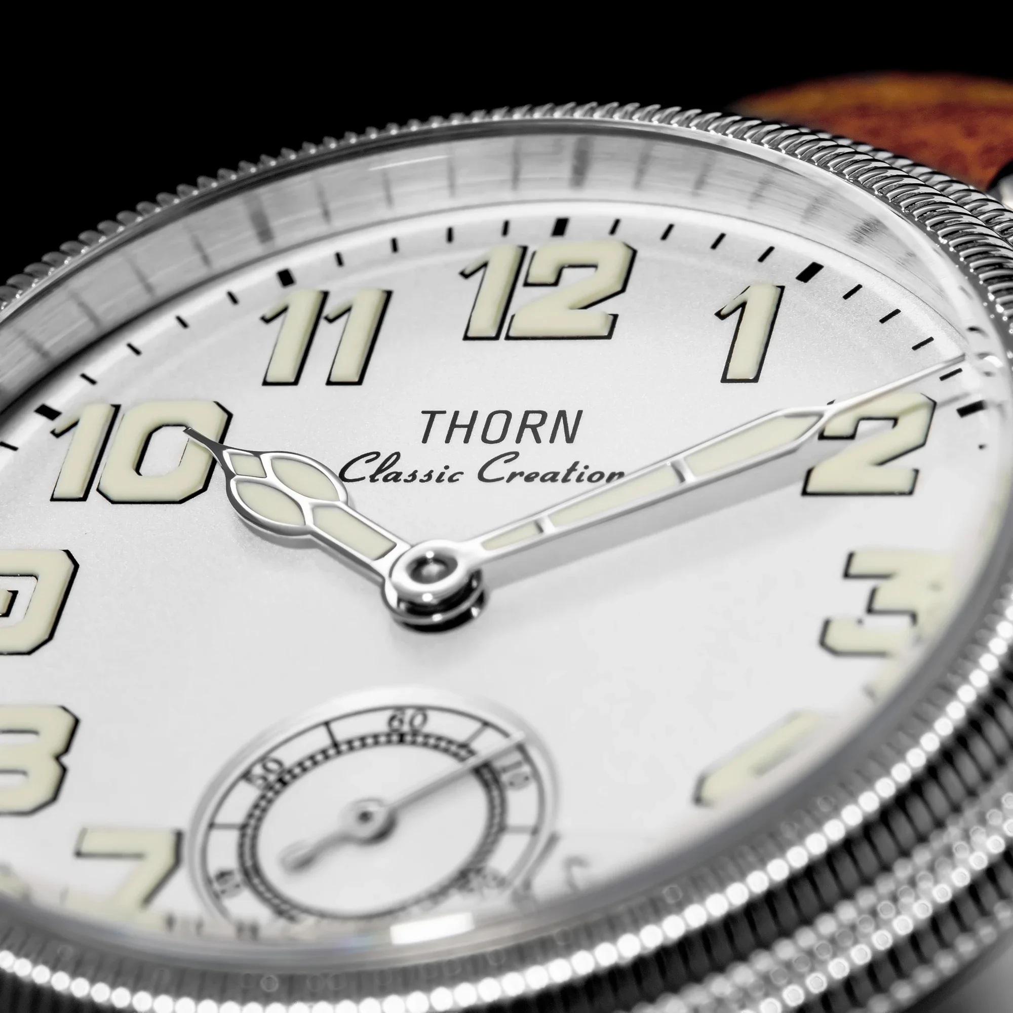 T013】THORN Watch 36mm diameter Vintage Pilot Watch ST1700 Manual