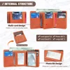 WESTAL Men's Leather Wallets for Card Holders Short Coin Purse Men Wallet Clutches for Photo Money Bags 2