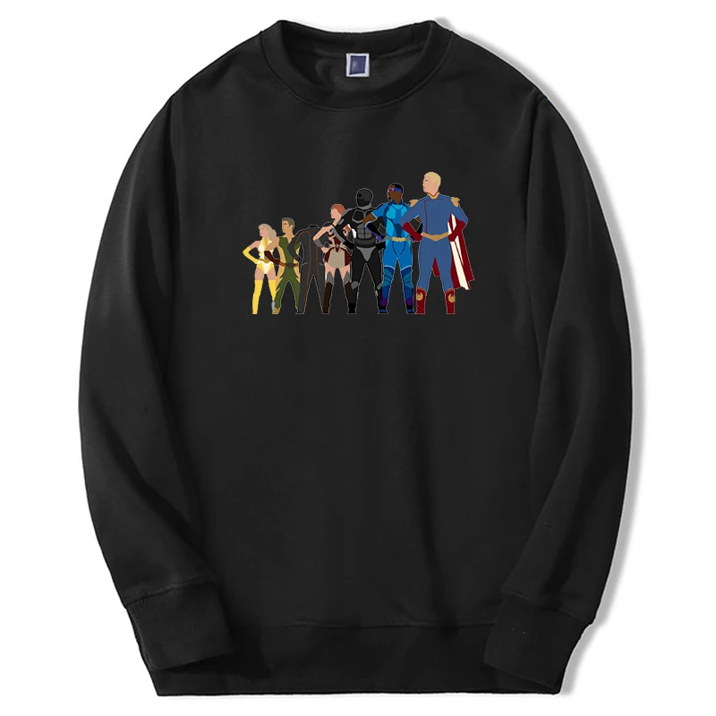 

The Boys TV Show Figure Sweatshirt Hoodies Homelander Starlight Graphic Sudaderas Fleece Fashion Harajuku Streetwear Clothes