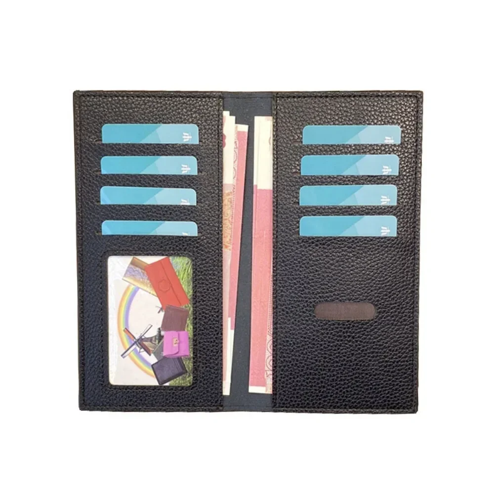 Fashion Men's Long Slim Wallet Fashionable Multi-Slot Card Holder Wallet Men's Luxury Soft Leather Designer