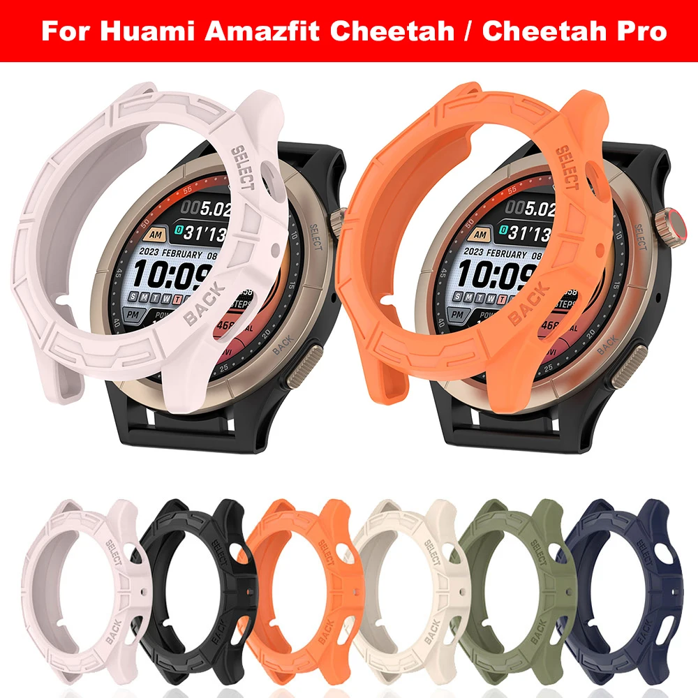 

TPU Watch Protective Case Cover For Huami Amazfit Cheetah / Cheetah Pro Smartwatch Shockproof Hard Armor Screen Protector Shell