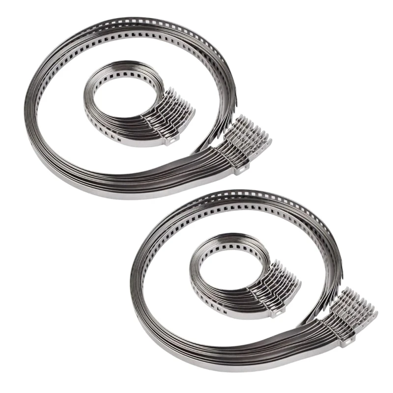 CV 부트 클립 키트 스테인레스 스틸 액슬 CV 조인트 압착 클램프 범용 31-127mm