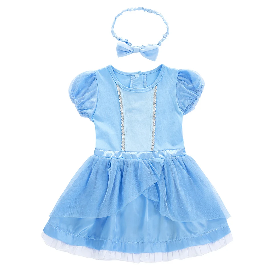 Toddler Cosplay Belle Cinderella Jasmine Romper Kids Fancy Jumpsuits Infant Christmas Halloween Birthday Party Girls Costumes princess costume kids clothes