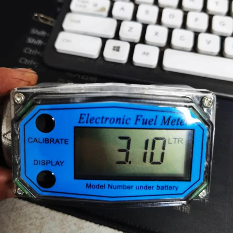 Flow meter turbine flow meter digital turbine flow meter digital for TURBINE flow meter digital LCD display oil fuel flowmeter measure diesel kerosene meter display