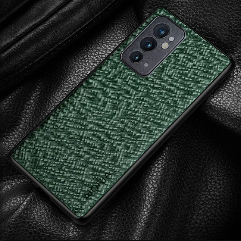 Luxury Cross-Pattern Leather Phone Case
