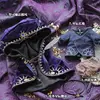 Handmade 4pc 20cm Doll Clothes Temple Priest Cos Suit Purple Gorgeous Cloak Robe Belt Pants Outfit Cos Gift No Doll 6