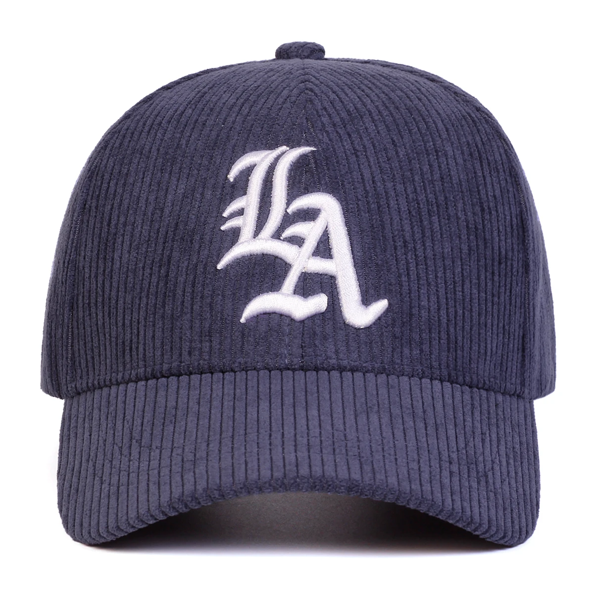Unisex Gothic LA Stickerei Cord-Baseballkappen Frühling und Herbst Outdoor Verstellbare Freizeithüte Sonnenschutzhut Sportkappe – Detail 4