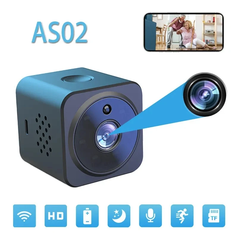 

As02 Camera Goodcam App Infrared Home Security Night Voice Intercom Cameras New Small Square Camera Wireless Wifi