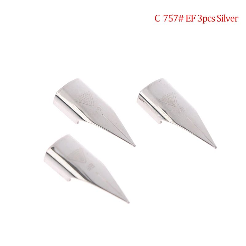 Set of 3 Dazzling Art Pen Nibs for School and Office Use