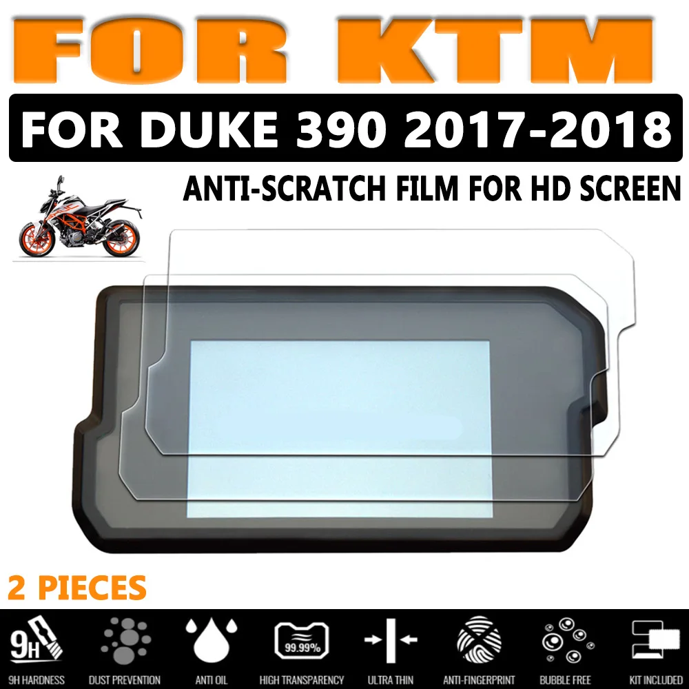 2 Set Cluster Scratch Cluster Screen Protection Film Protector For KTM Duke 390 DUKE 2017 2018 