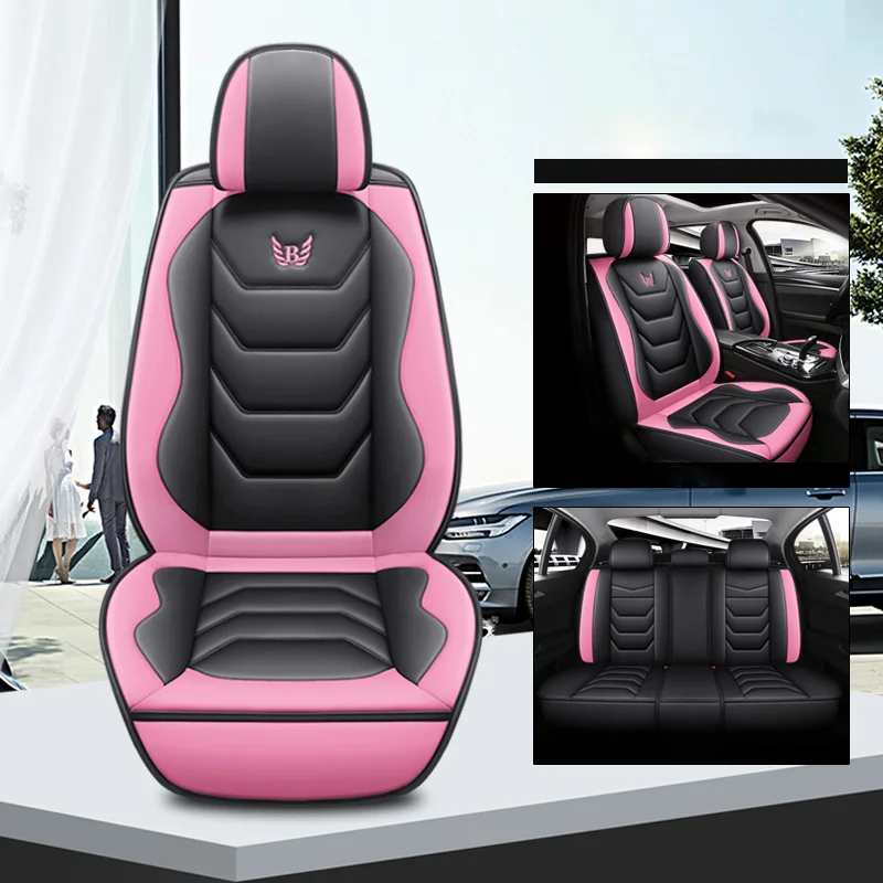 

Universal Full Set Car Seat Cover For Chevrolet Sail Sonic Spin Orlando Mazda 2 3 BK 3 BL CX5 CX30 6 GG Changan Auto Accessories