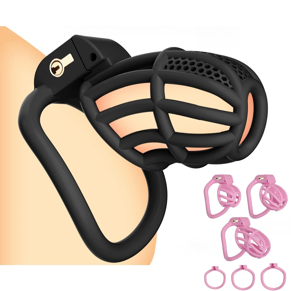Mini Male Chastity Device Honeycomb Male Cock Cage Chstity Lock Erotic Urethral Lock Restraint Erotic Sex Toys for Men Couple penis chastity cage chastity lock sex toy chastity cage accessory