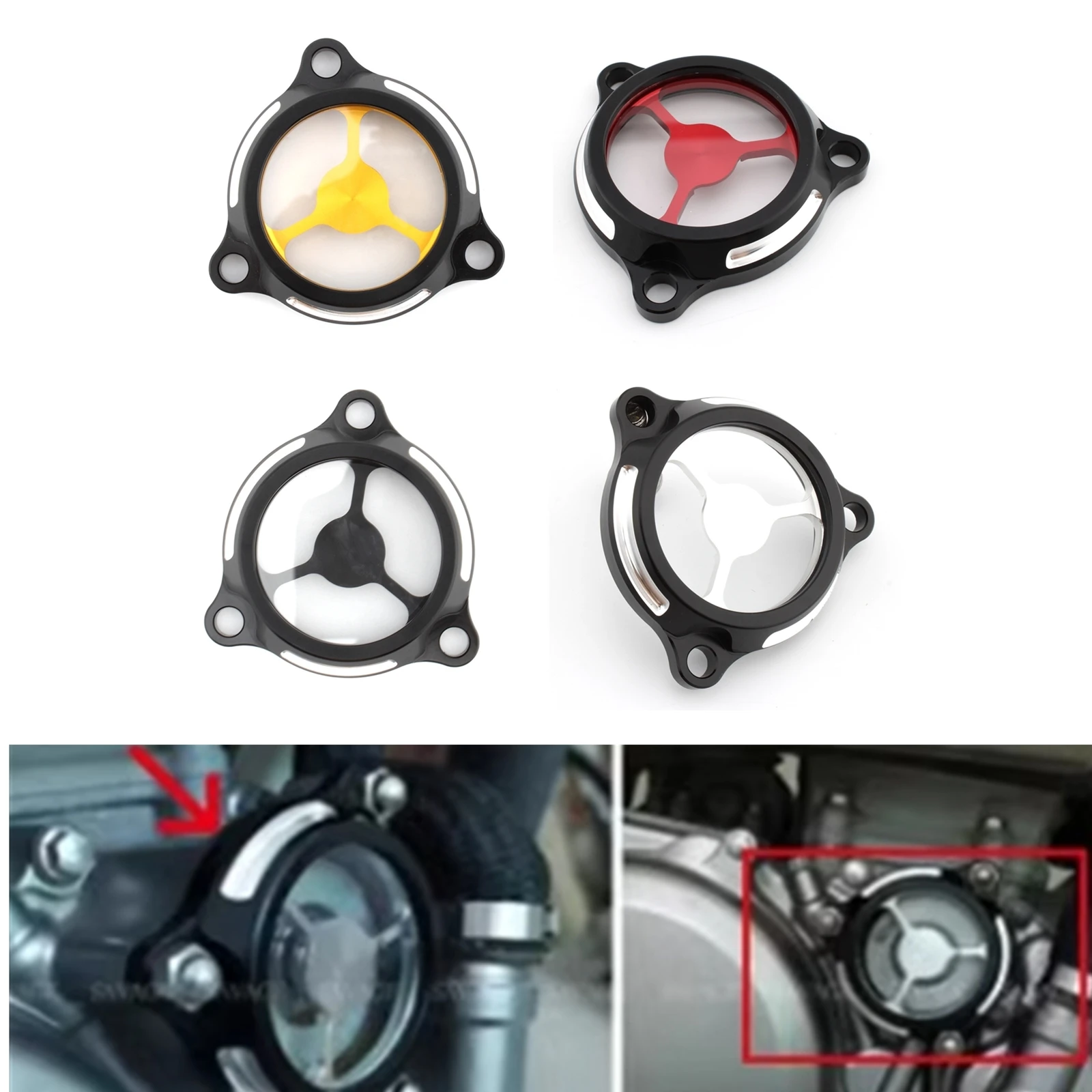 

Motorcycle Engine Oil Filter Cap Cover Guard For Suzuki DR-Z 400E 400S 400SM LT-R 450 2000-2021