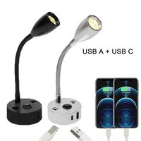 Gooseneck 12V RV Reading Light with USB Type C Quick Charger Flexible 24 Volt Light for Boat Camper Van Trailer Interior Lights 1