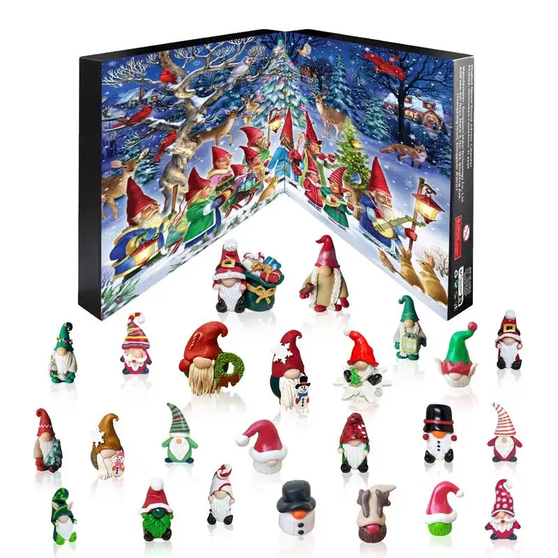 Christmas Gnome Advent Calendar 24 Day Christmas Countdown Props christmas-gnome-advent-calendar-24-day-christmas-countdown-props