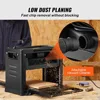 15-Amp 1800W Powerful Motor, 12" Extended Infeeding Table, Low Noise for Both Hard & Soft Wood Material Removal 6