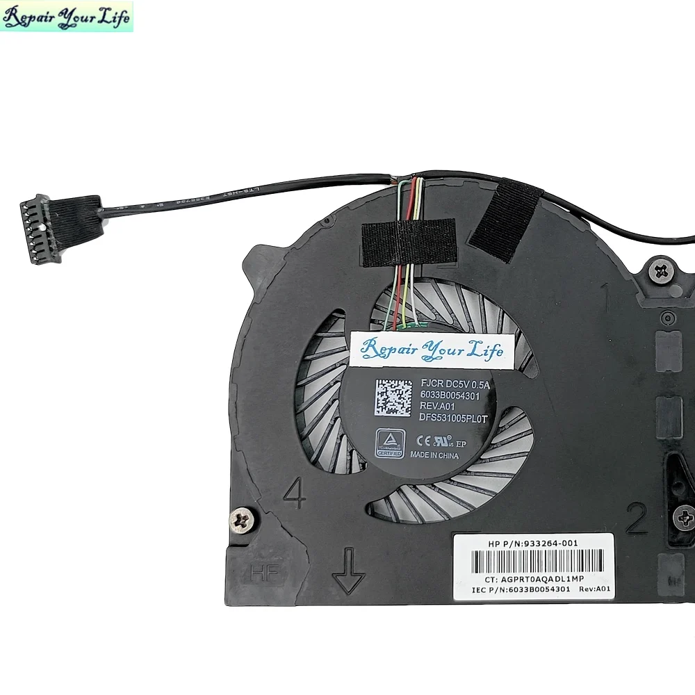 933264-001 HP 시스템 팬용 냉각 팬 냉각기 Gen Elitepos G1, HP ELITE POS 141/143/145, ElitePOS G1 939181-001 FJCR New