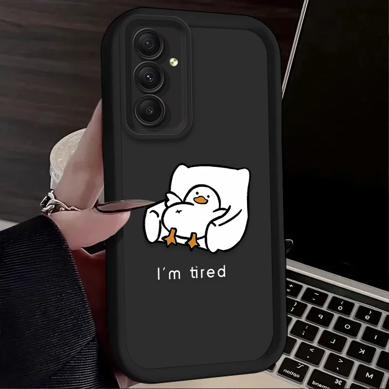 “Adorable Cartoon Duck Silicone Phone Case”
