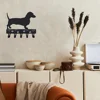 1pc wall Iron Crafts Key Rack Dog Leash Hanger - 9 inch Wide/6x5 inch Metal Wall Art Hook for Wall hanging Key holder 1