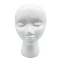 white Foam wig display prop Mannequin Wig Head Display Hat Cap Wig Holder Styrofoam Foam Head wig stand