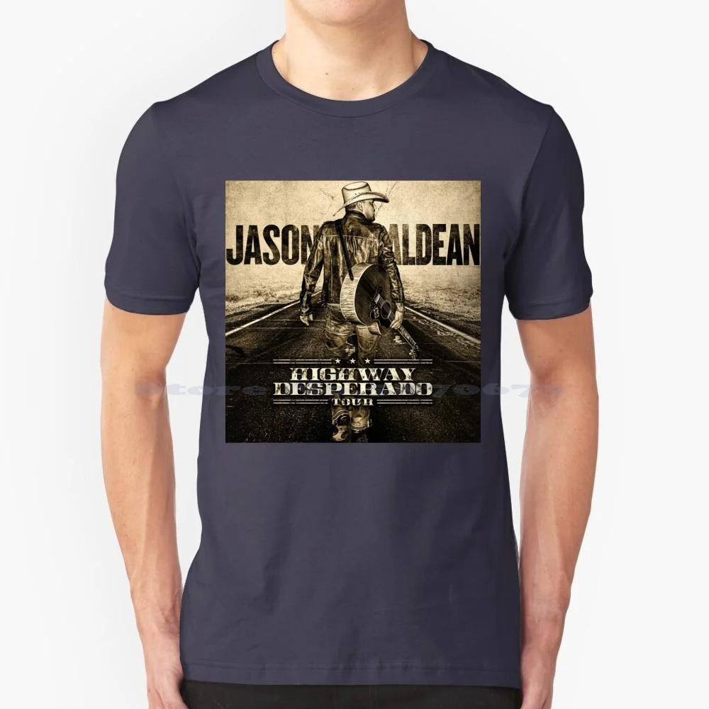 Highway Jason Aldean Desperado Tour 2023 T Shirt 100% Cotone Tee Highway Jason Aldean Desperado Tour 2023 Masmar