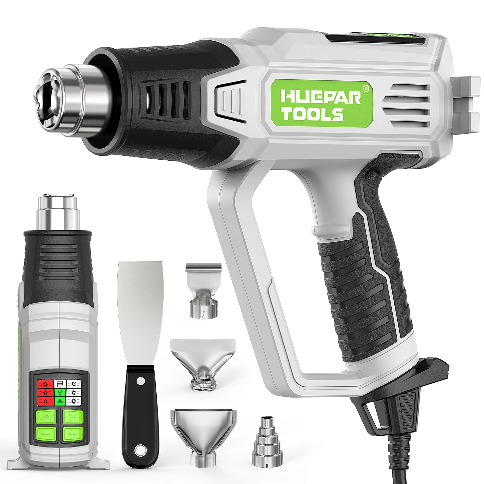 Hot Air Gun LCD 12 Variable Temperatures Adjustable 120℉-1110℉ Heat Gun 1500W/2000W High Power 5 Accessories hot air gun heat gun mini hot air gun