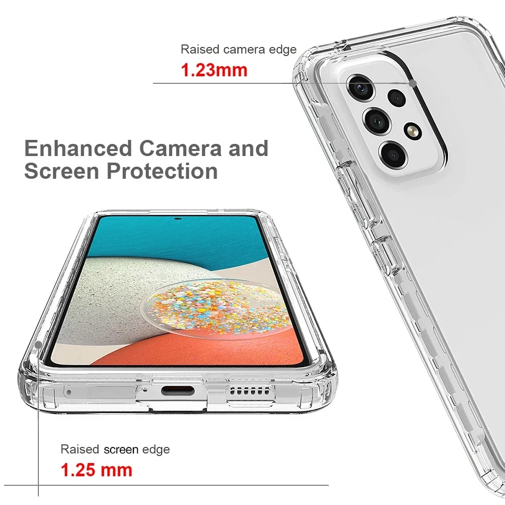 Crystal Clear Shockproof Phone Case with Enhanced Protection