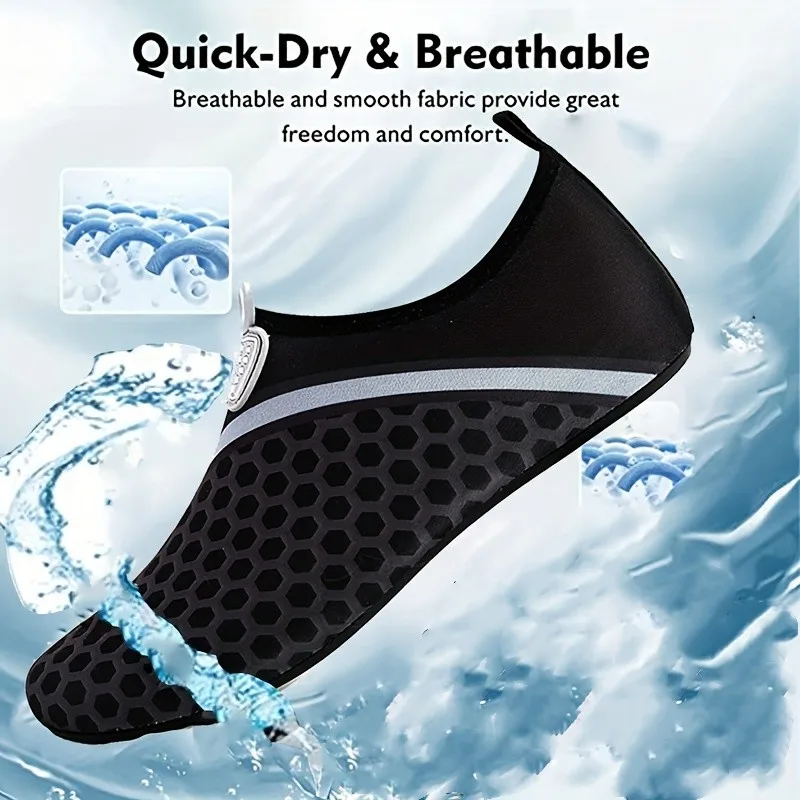 water sports shoes water shoes unisex quick-drying barefoot water shoes men women anti-slip swimming slippers seaside hiking surfing sneakers diving socks