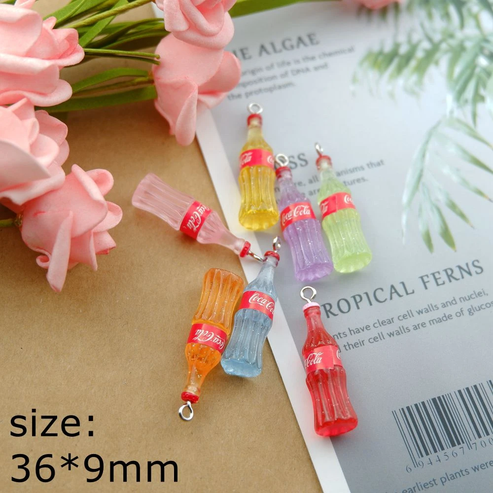 Drink Bottle Earring Charms Bracelets Jewelry Making DIY Pendants