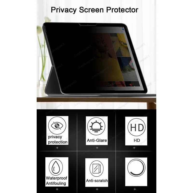 Protetor de Tela de Privacidade Anti-peeping Anti-spy Anti-spy Samsung Galaxy Tab a9 a9 Plus Sm-x110 8.7 11 10.5 - Imagem 5
