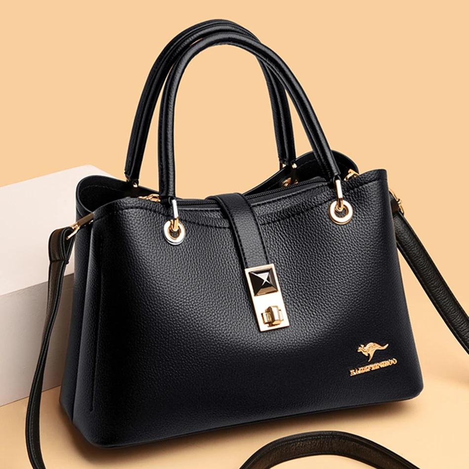3 Layers Designer Women Handbag Pursers 2022 Trend High Quality Shouder Crosbody Bag for Female Luxury Brand Top-handle Tote Sac