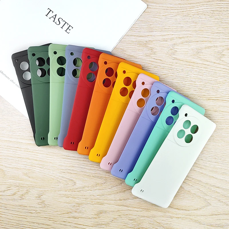 Candy Color Frameless Matte Case For OnePlus 12R Ace 3 Ace3 5G Slim Hard PC Shockproof Bumper Cover 2
