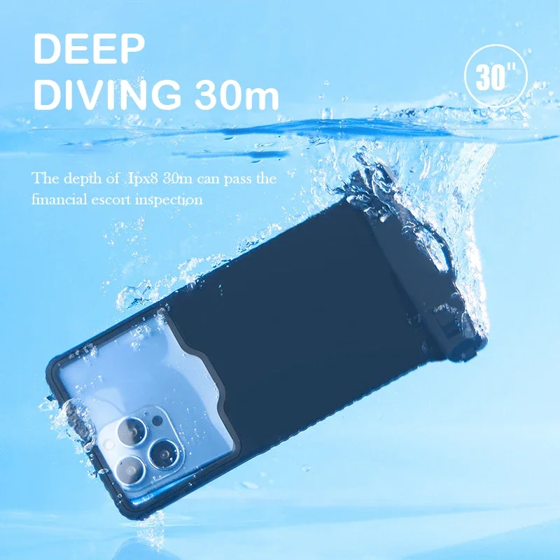 7 inch Anti-Falling Waterproof Phone Bag Touchscreen Swimming Drifting Boating Diving Surfing River Trekking Phone Case Holder 3