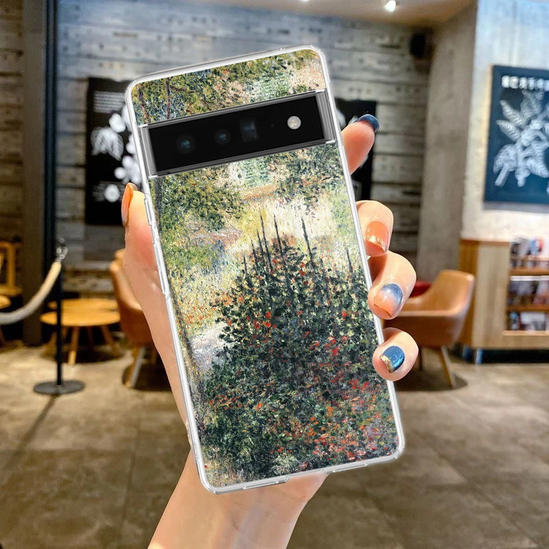 Claude Monet Impressionism Art Soft TPU Clear Phone Case Cover