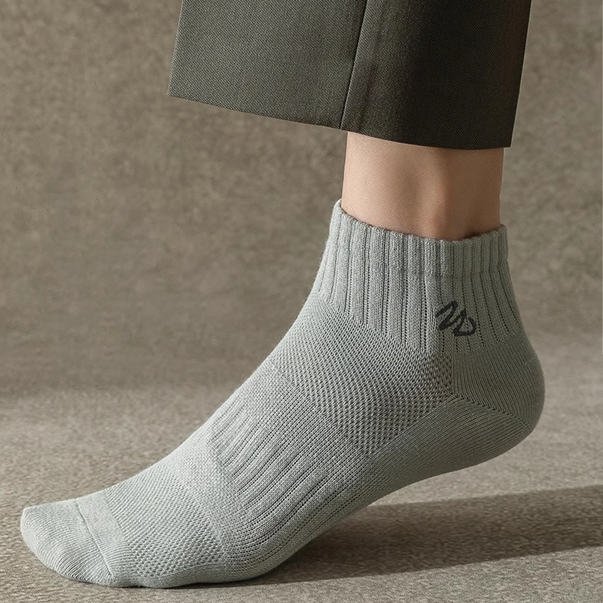 남성용 발목 양말, 멀티 컬러, 흑백, 드래곤 패턴, 편안하고 통기성, 수분 흡수, 7 쌍
