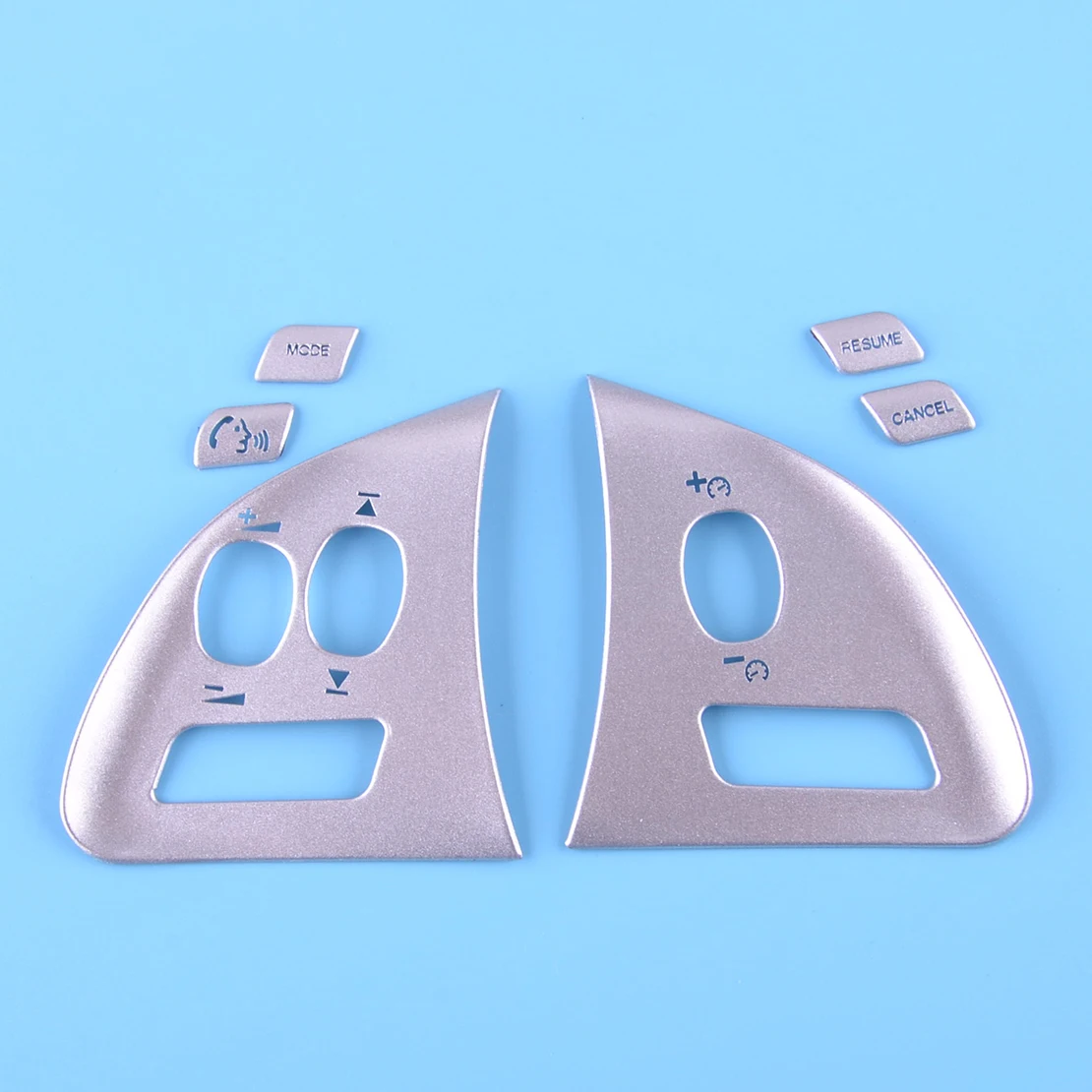 

Серебристая декоративная накладка на руль автомобиля из нержавеющей стали для Jaguar XF 2012 2013 2014 2015