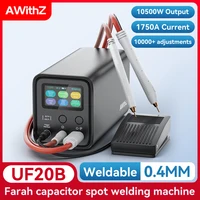 AWithZ 10500W Spot Welder Soldering Energy Storage 0.44mm Nickel Strip Faraday Capacitor for Transplanted Battery Repair Welding 1