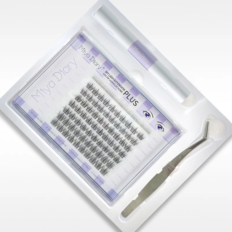 

Wholesale individual lash clusters eyelash extention professional diy lash extension kit Pre-cut segment cluster lashes