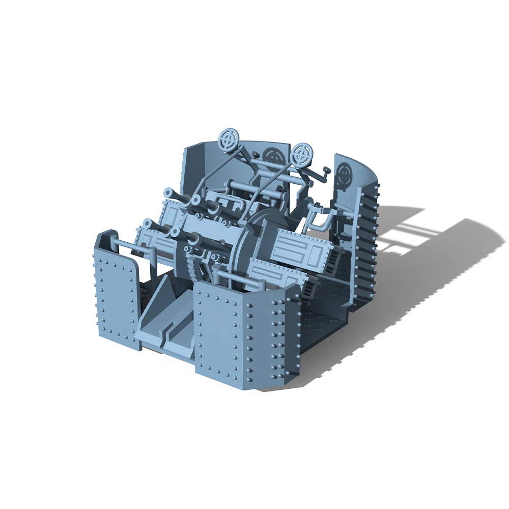 

Yao's Studio LY018B 1/144 1/200 1/350 1/400 Model Upgrade Parts British Navy 2pdr Pompom Gun Elevation Angle With Shield