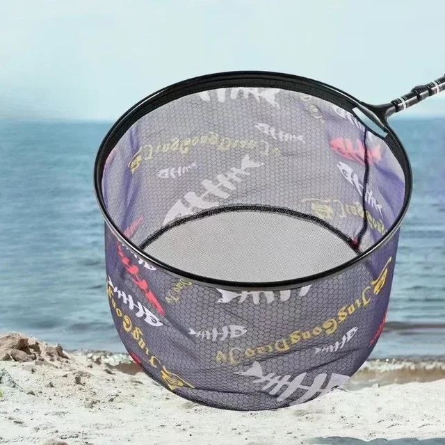 Five Sizes Fishing Net Head Anti-hook Outdoor Hand Net Ultra Light Aluminium Alloy Solid Deepening Net Fishing Tool Accessories 3